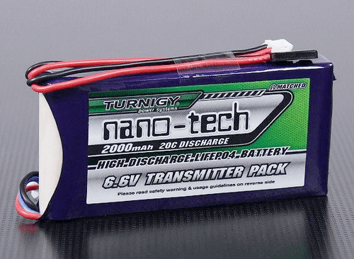 Turnigy nano-tech 2000mAh 2S1P 20~40C LiFePo4 Transmitter Pack