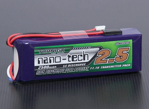 Turnigy nano-tech 2500mAh 3S1P 5~10C Transmitter Lipo Pack