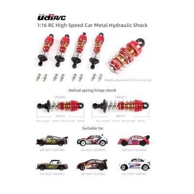 UDIRC - METAL HYDRAULIC SHOCKS (PK 4) 1/16
