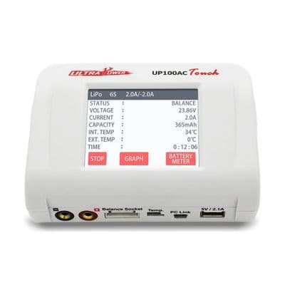Ultra Power UP100AC TOUCH 100W 6S Battery Smart Balance RC Charger for LiPo LiHV