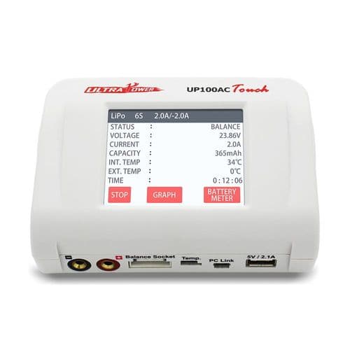 Ultra Power UP100AC TOUCH 100W 6S Battery Smart Balance RC Charger for LiPo LiHV