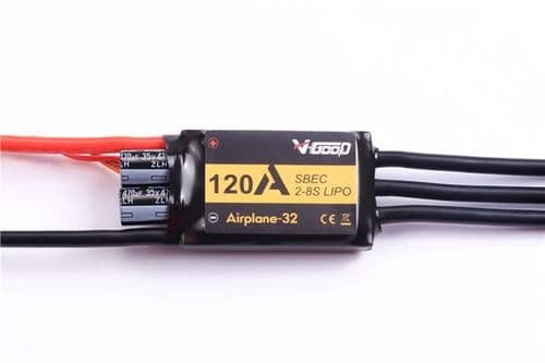 V-GOOD Airplane-32 Series 120A 2-8S 32-bit Processor Speed Controller (ESC)
