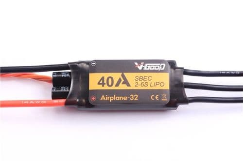 V-GOOD Airplane-32 Series 40A 2-6S 32-bit Processor Speed Controller (ESC)