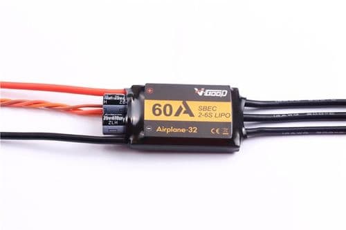 V-GOOD Airplane-32 Series 60A 2-6S 32-bit Processor Speed Controller (ESC)