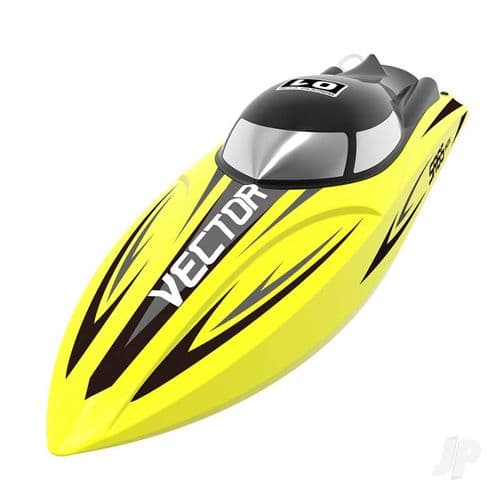 Vector SR65 Brushed RTR Racing Boat (Yellow)