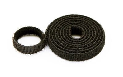 Velcro 13mm Wide (loops & hooks integrated) 1 Meter - Black