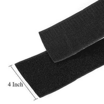Velcro Peel-n-Stick Self-Adhesive Black 4" ( one meter)
