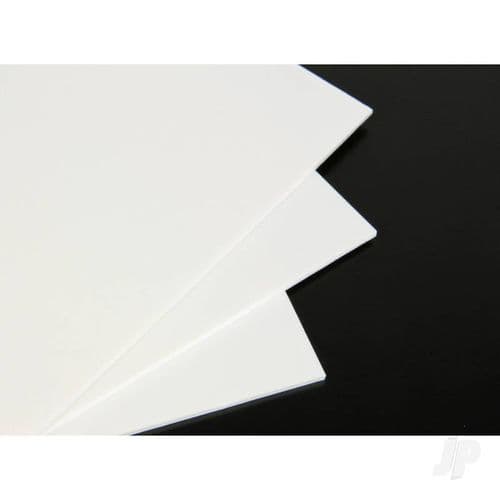 White Plastiglaze 9x12in  60 Thou. ( 1.5mm)
