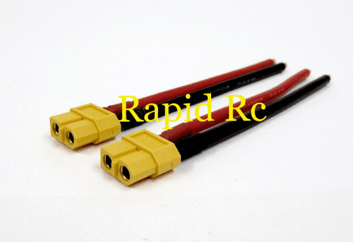 XT60 Female w/ 12AWG Silicon Wire 10cm ( 2pcs/bag )