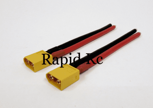 XT60 Male w/ 12AWG Silicon Wire 10cm ( 2pcs/bag )