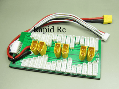 XT60 Parallel charging Board for 6 packs 2~6S