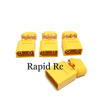 XT90 Connectors Male With End Cap ( 4 pcs/bag ) Yellow