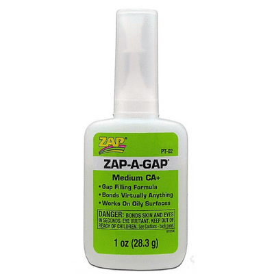 ZAP-A-GAP CA+ 1oz  (Green Label) Medium Viscosity