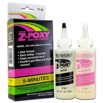 Zap-Z-POXY 5 MINUTE EPOXY RESINS PT-38 8oz