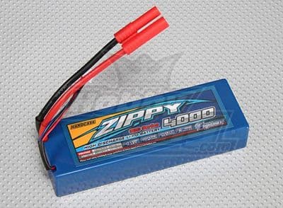 ZIPPY 4000mAh 2S1P 30C Hardcase Pack