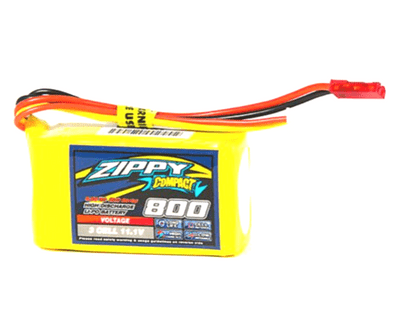 ZIPPY Compact 800mAh 3S1P 20C Lipo Pack (E-flight Compatible EFLB0995)