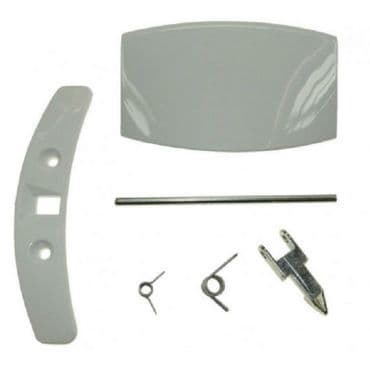 Zanussi Washing Machine White Door Handle Catch Pin Spring Latch Kit  4055087003