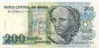 12729 BRAZIL   P229  (1990) 200 Cruzeiros  banknote uncirculated