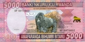 79941 RWANDA P41 01.02.2014 5,000 Francs banknote uncirculated