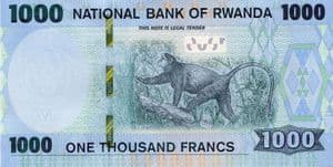 79943 RWANDA 02.02.2019 1,000 Francs banknote uncirculated