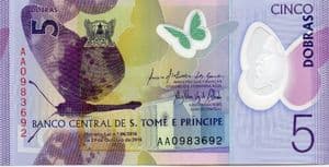 80270 ST.THOMAS & PRINCE P70 21st October 2016 5 Dobras banknote uncirculated