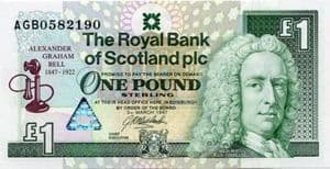80609 SCOTLAND  P359  3rd March 1997  1 Pound banknote uncirculated