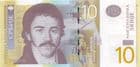 80654b SERBIA P54b 2013 10 Dinars banknote uncirculated