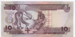 81215 SOLOMON ISLANDS P15a (1986) 10 Dollars  banknote uncirculated