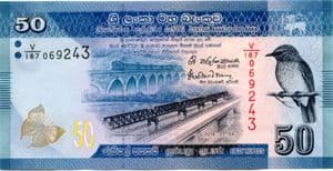 85124d SRI LANKA P124d 04-07-2016 50 Rupees banknote uncirculated