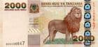 87937 TANZANIA P37 (2000) 2,000 Shillings banknote uncirculated