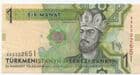 88522 TURKMENISTAN P22 2009 1 Manat banknote uncirculated