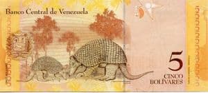 89989b VENEZUELA P89b 24th May 2007 5 Bolivares banknote uncirculated