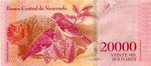 89999 VENEZUELA 13th December 2017 20,000 Bolivares banknote uncirculated