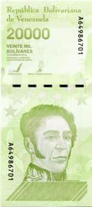 90018 VENEZUELA  22nd January 2019 20,000 Bolivares banknote uncirculated