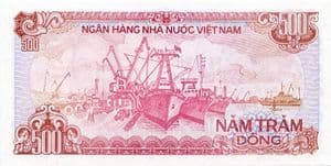 90101 VIETNAM P101a 1988 500 Dong banknote uncirculated