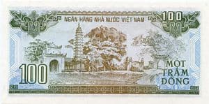 90105 VIETNAM P105a 1991 100 Dong banknote uncirculated