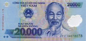 90120c VIETNAM  P120c (20)14 20,000 Dong (plastic) banknote uncirculated