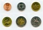 Albania KM75-80 2000-18 Type set 1, 5, 10, 20, 50, 100 Leke uncirculated