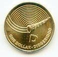 Australia 2019 1 Dollar 'D' Didgeridoo uncirculated