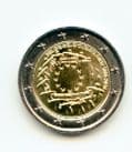 Belgium 2015 2 Euro coin bi-metal 30th Anniversary of the introduction of the EU flag uncirculated