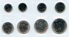 Brazil KM600-6 1986-8 type set of coins1,5,10,20,50 Centavos & 1, 5,10 Cruzados uncirculated