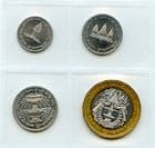 Cambodia KM92-95 1994 coin set containing 50, 100, 200 & 500 Riels uncirculated