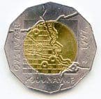Croatia KM47 1997 25 Kuna coin  Danube Border uncirculated