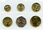 Cyprus 2004 set 1, 2, 5, 10. 20 & 50 Cents uncirculated