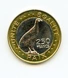 Djibouti KM42 2012 250 Francs coin uncirculated