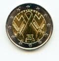 France 2014 2 Euro coin World Aids Day uncirculated