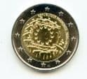 France 2015 2 Euro coin 30th Anniversary of the EU Flag uncirculated