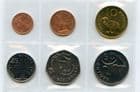 Gambia 1998/2014 Type set 1, 5, 10, 25 , 50 Butut & 1 Dalasi uncirculated