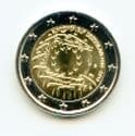 Germany KM339 2015G 2 Euro coin 30th Anniversary of the EU Flag uncirculated