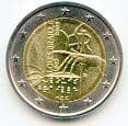 Italy KM310 2009 2 Euro coin Louise Braille uncirculated